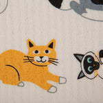 DII cat pattern cleaning cloth texture close up
