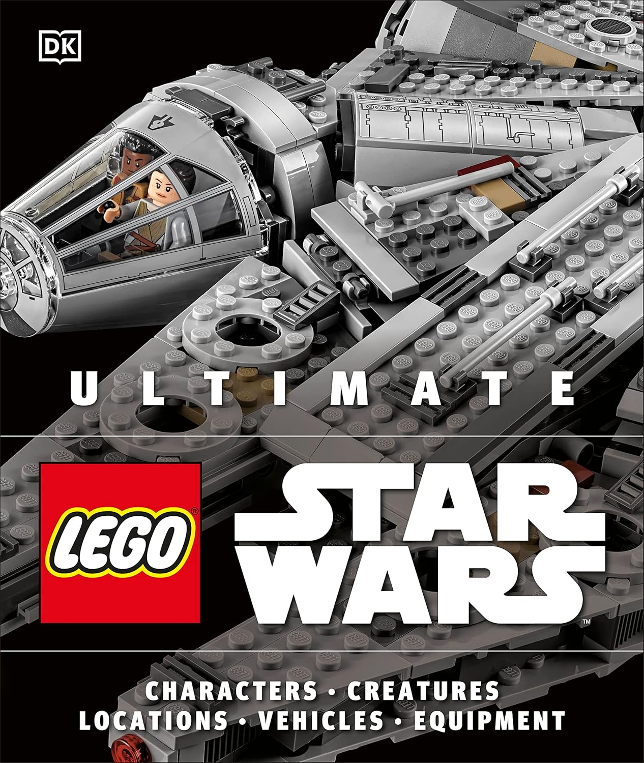DK Ultimate LEGO Star Wars hardcover book front cover view showing the Millennium Falcon.