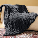Giftable packaged aesthetic of the luxury plush home accessory