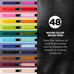 Sakura Koi watercolor brush pens open case displaying assorted colors