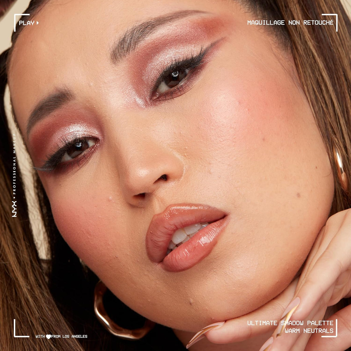 NYX Warm Neutrals palette angled perspective view