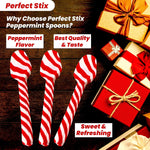 Twelve count holiday candy spoons packed neatly in protective serving trays