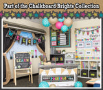 Teacher Created Resources Chalkboard Brights Library Pockets complete packaging overview