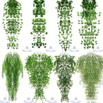 Suncalla Reptile Plants Terrarium Hanging Plants Vines Boston Climbing Terrarium Plant with Suction Cup for Bearded Dragons Lizards Crested Gecko Snake Crab Tank(Lush Series,Multiple Green) - Image 13