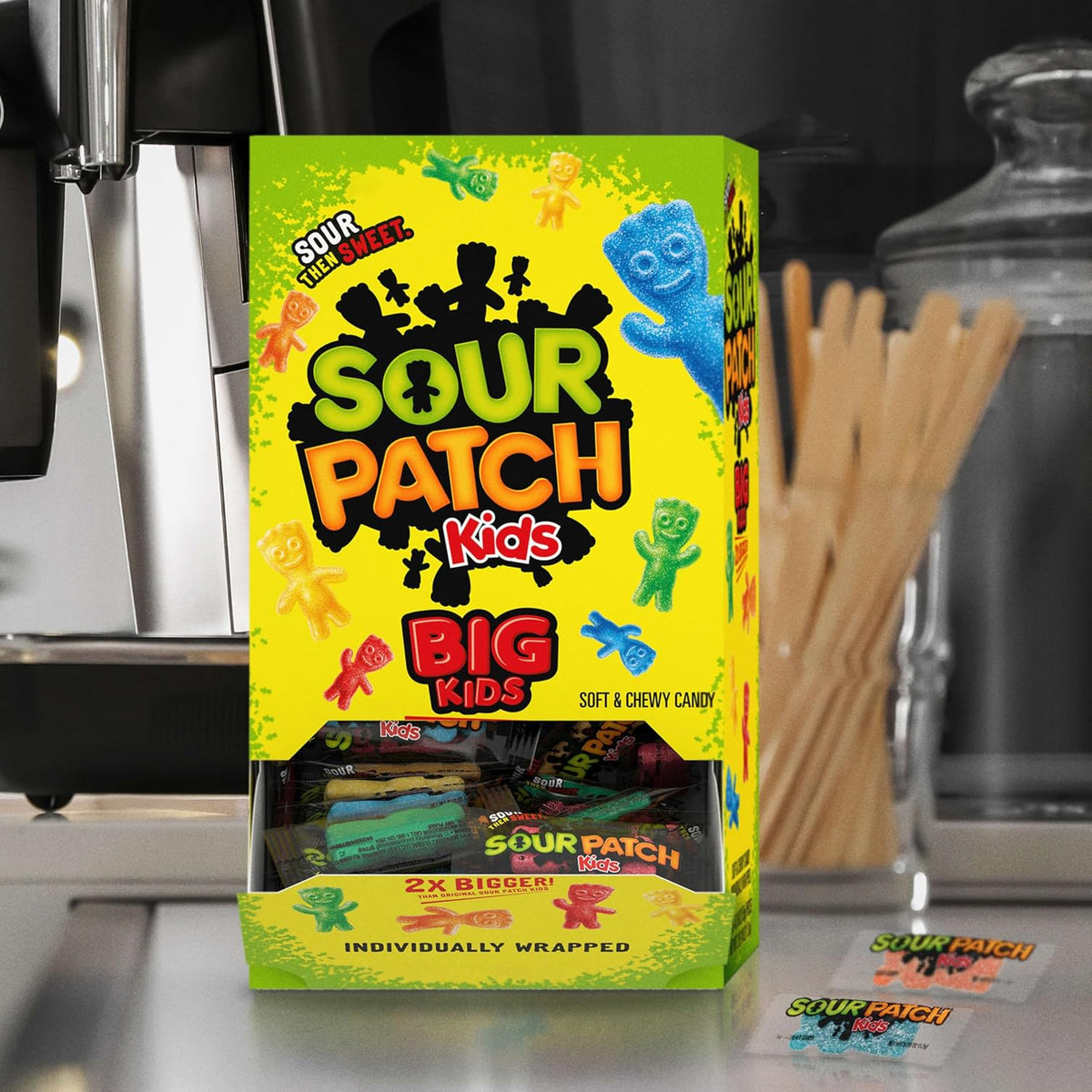 SOUR PATCH KIDS Big Kids Individually Wrapped Soft & Chewy Gummy Candy, Bulk Candy, 240 Count Box - Image 9