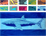 Nova Blue Tuna Fish Beach Towel (34 X 63) - Blue Striped Cotton Beach Towels Made from 100% Cotton - Quick Drying Pool Towel with Tropical Design - Beach Towel Large Oversized - Image 12