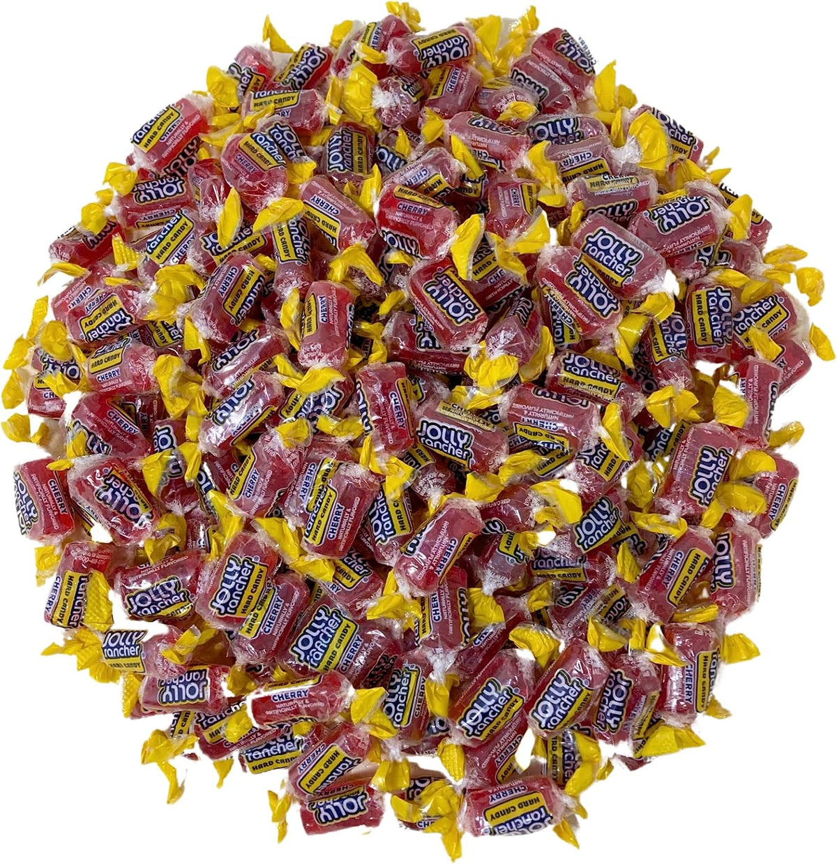 Close up of green apple flavored hard candy