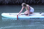 HawkEye handheld depth finder in use on water