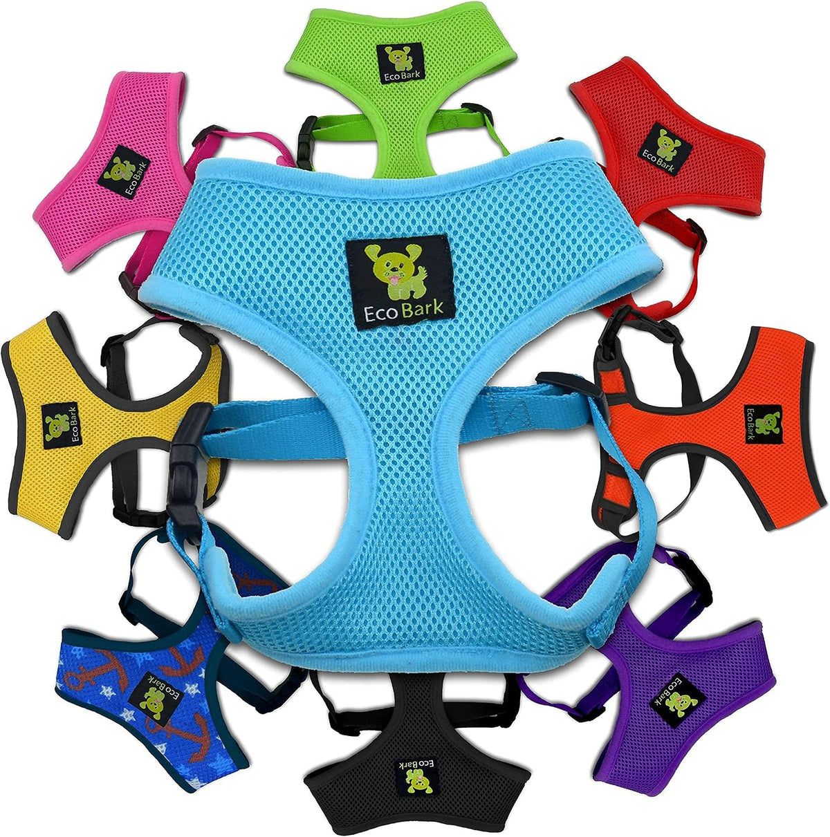 EcoBark Dog Harness, Soft Mesh No Pull & No Choke Vest, Green, XL | Luxurious Eco Friendly Over the Head Vest Harness, Padded Breathable Body Halter, for Large Puppies & Medium Breeds - Image 11