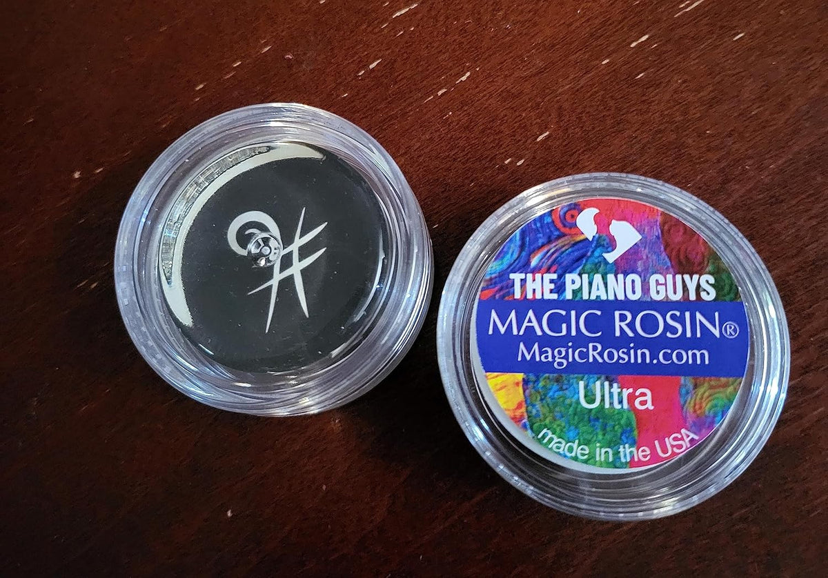 The Piano Guys Magic Rosin transparent cake packaging detail