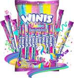 Winis Unicorn Cotton Candy Taffy Sticks Individually Wrapped