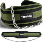 DMoose Fitness Dip Belt for Weight Lifting, Pullup, Squats & Dips - 36" Robust Steel Chain, Comfortable Neoprene Padding Supports 350lbs - Gym Weight Belt for Strength Training Workout & Weightlifting - Image 13