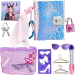 Real Littles miniature journal lock mechanism close up