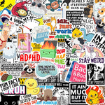 Debinolo 130 Pcs Funny Saying Stickers pack front view