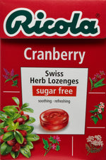Ricola Swiss Herb Lozenges - Cranberry Sugar Free - Image 1