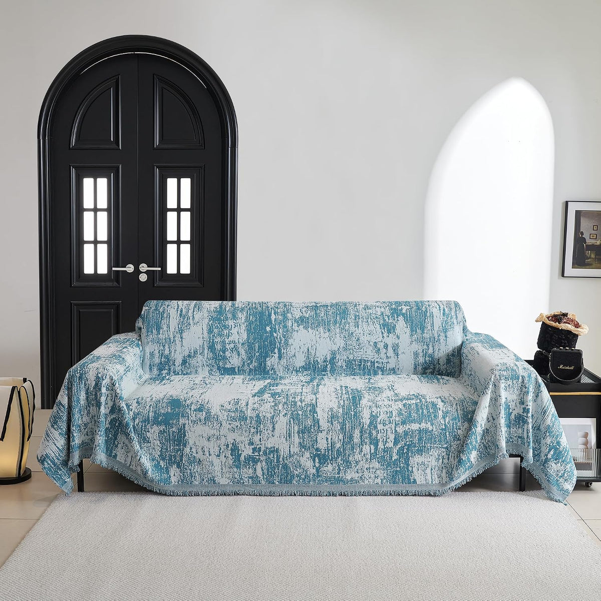 Mysky Home boho couch cover front view