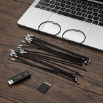 Demonstration of loop flexibility and 2mm thickness of the key holder