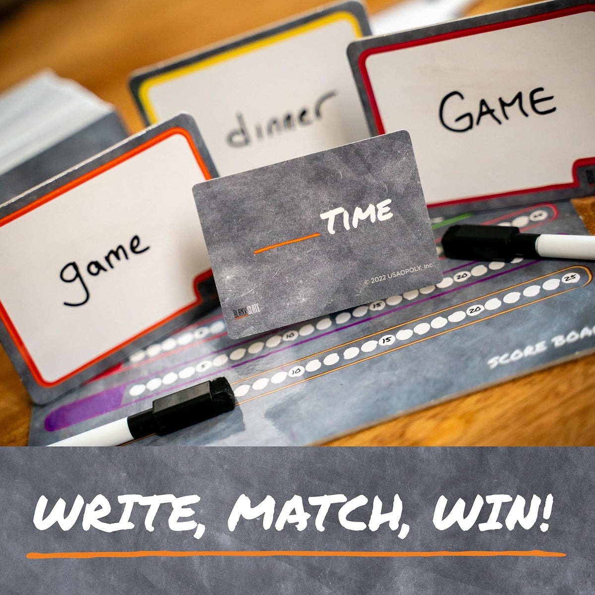 Usaopoly Blank Slate dry-erase slates and markers