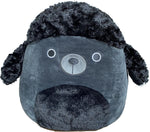 Squishmallows Jettward Black Poodle front view stuffed animal toy