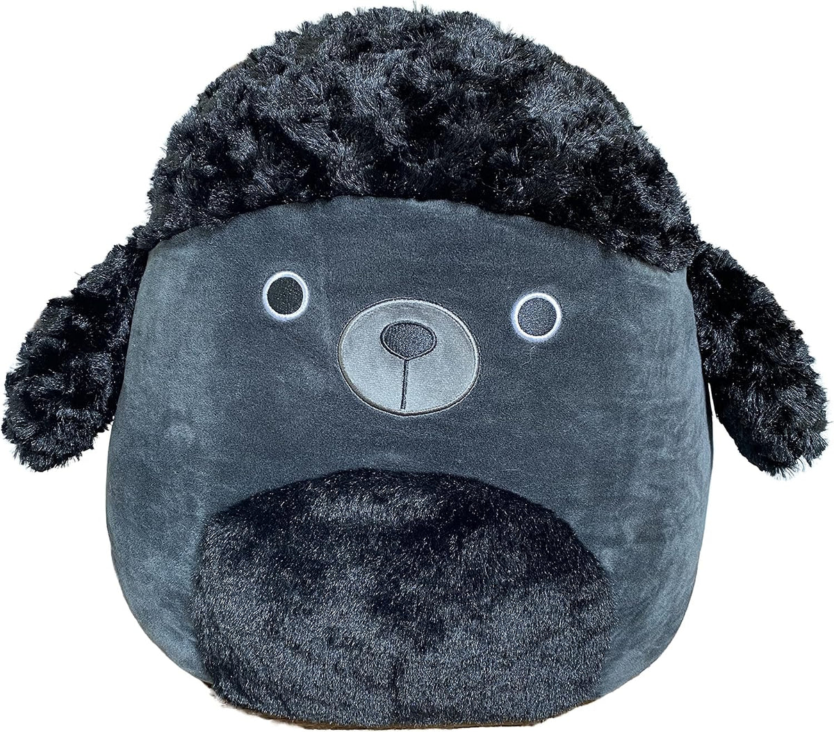 Squishmallows Jettward Black Poodle front view stuffed animal toy