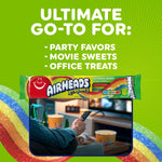 Airheads Xtremes individual three ounce wrap showcasing the colorful multi-flavored candy belt.