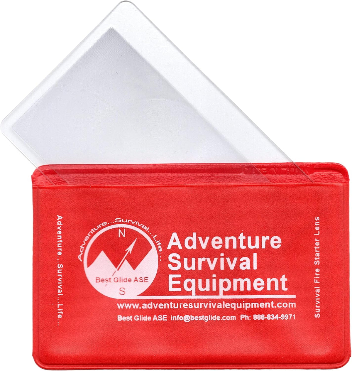 Best Glide ASE credit card magnifier showing 4x optical clarity