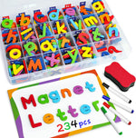 Coogam 234 piece magnetic letters set front view