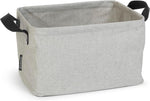 Brabantia foldable laundry basket front view in grey