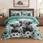 Queen Comforter Set, 3 Pieces Music Disco Bedding, All Season | Black Retro Wood Grain Soft Comforter with 2 Pillowcases for Kids and Adults Room Bedroom Bed Decor - Image 15