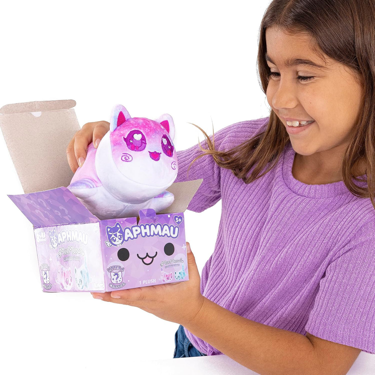 Aphmau Mini Mystery 6" Plush - Celestial Collection - 4 Pack; YouTube Gaming Channel, Blind Box, 4 of 8 Unique Possible Unicorn MeeMeows, Official Aphmau Merch - Image 5