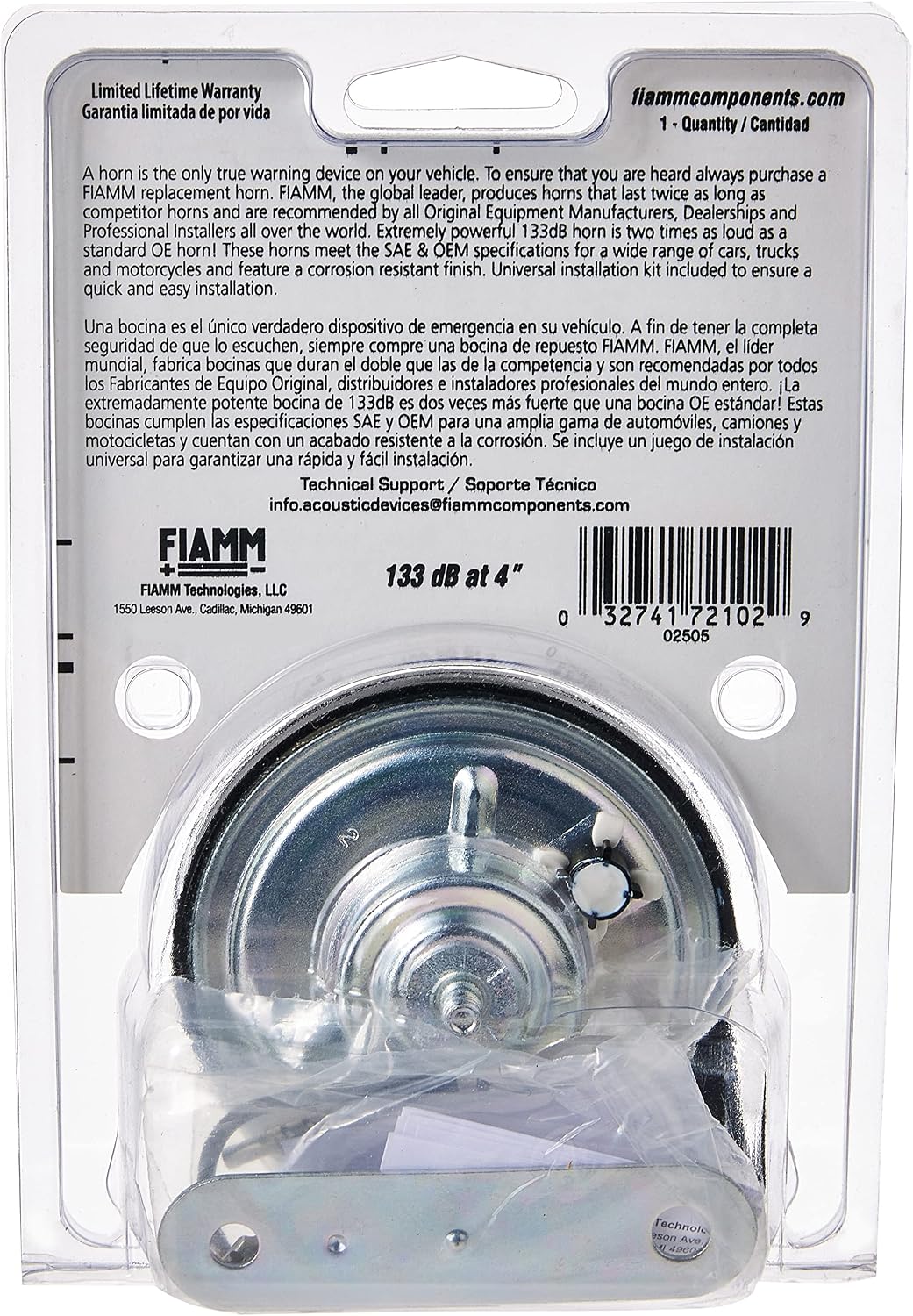 Fiamm Freeway Blaster horn with included mounting hardware