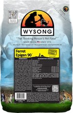 Wysong Ferret Epigen 90 starch free dry food front view bag for carnivore nutrition