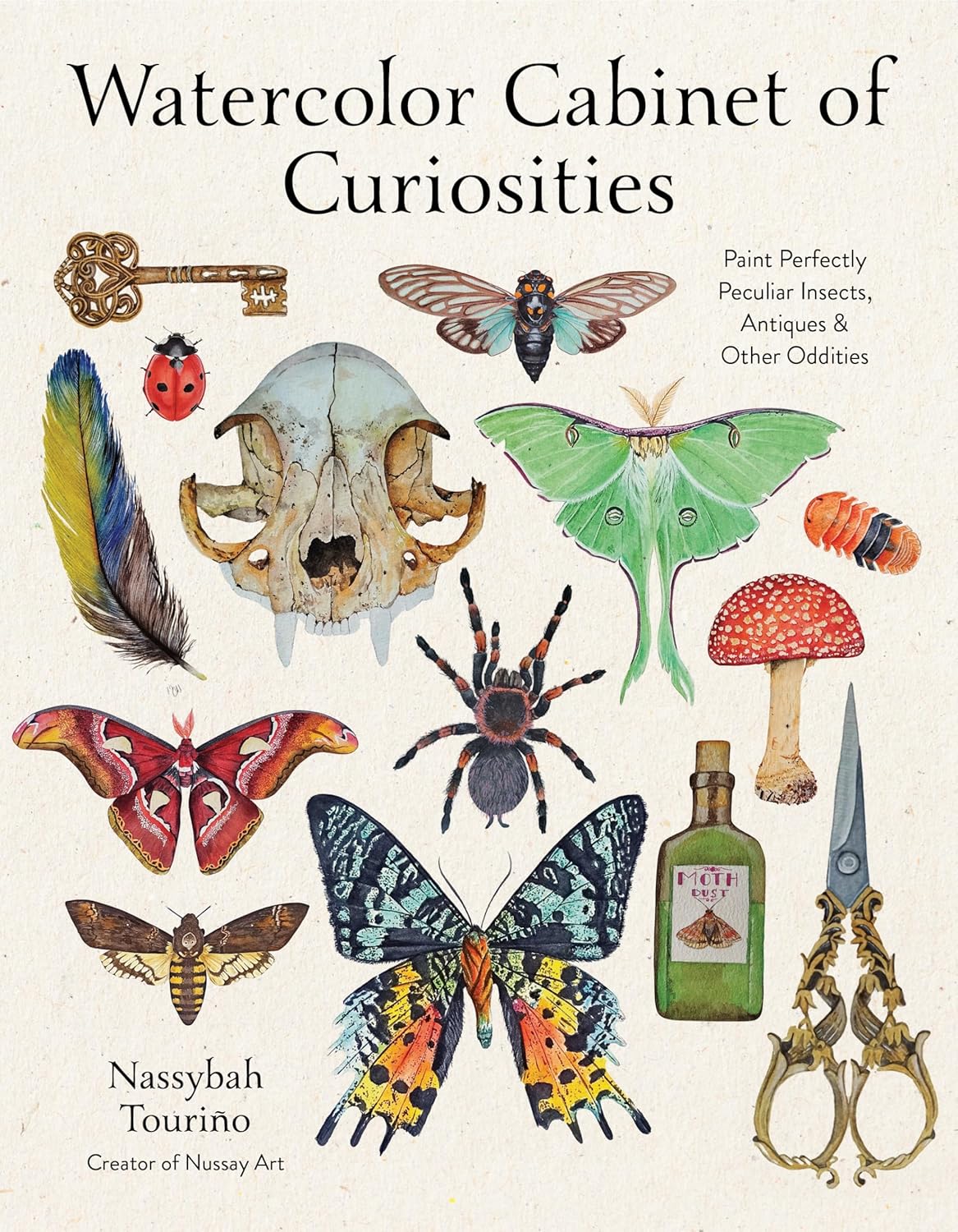 Watercolor Cabinet of Curiosities: Paint Perfectly Peculiar Insects, Antiques & Other Oddities - Image 1