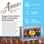 Asher's Chocolates eight ounce gift box containing fifteen sugar free candies