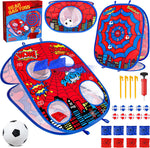 Menglepig 3-in-1 bean bag toss game board front view
