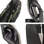 Nicgid travel daypack detail of heavy-duty snag-free zippers