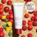 Clarins Beauty Flash Balm skincare tube cap open