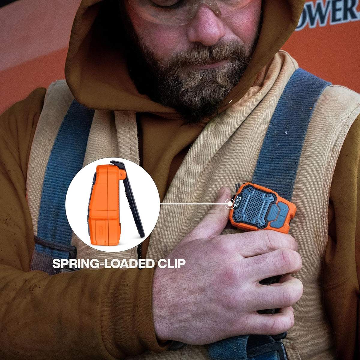Klein Tools AEPWS1 waterproof mini speaker side profile