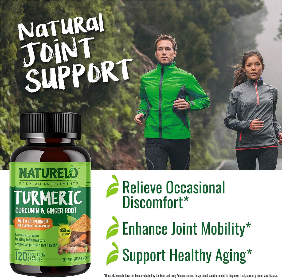 NATURELO 200 mg magnesium supplement bottle back view