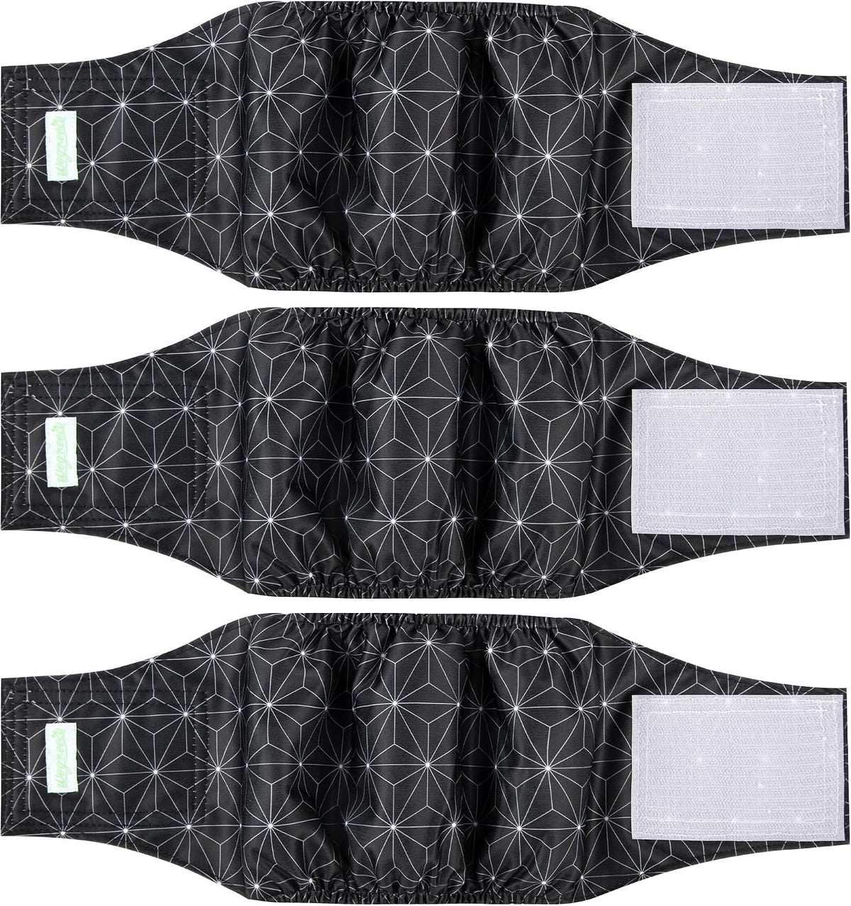 wegreeco Washable Male Dog Belly Band (Stylish Pattern) - Pack of 3 - Dog Diapers Male - Washable Male Dog Belly Wrap (Interstellar, Medium) - Image 15