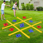 GoBene Giant Tic Tac Toe outdoor game set on a green lawn.