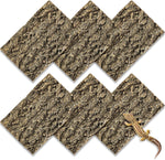 Fhiny 2 PCS Cork Bark Background, 11.6" x 7.7" Natural Reptile Terrarium Backdrop, Reptile Climbing Wall Decor for Bearded Dragon, Gecko, Chameleon, Snake - Image 9