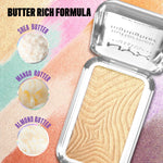 NYX PROFESSIONAL MAKEUP Buttermelt Highlighter, Powder Highlighter Makeup, With Up to 12H Wear and High Impact Glow - 25 Butta Than Gold (Light Gold) - Image 6