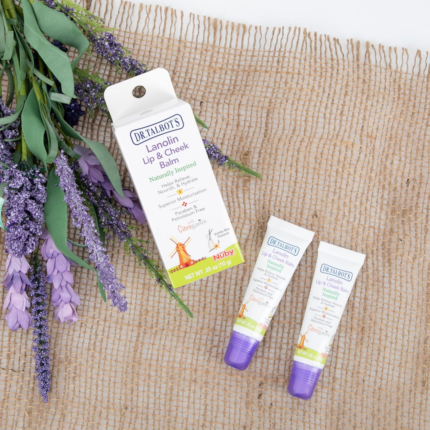 Dr. Talbot's Lanolin Lip and Cheek Balm for baby front view