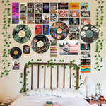 HK Studio Hippie Decor, Posters for Room Aesthetic - Botanical Wall Art, Record Decor, 4pcs 12" - Image 9