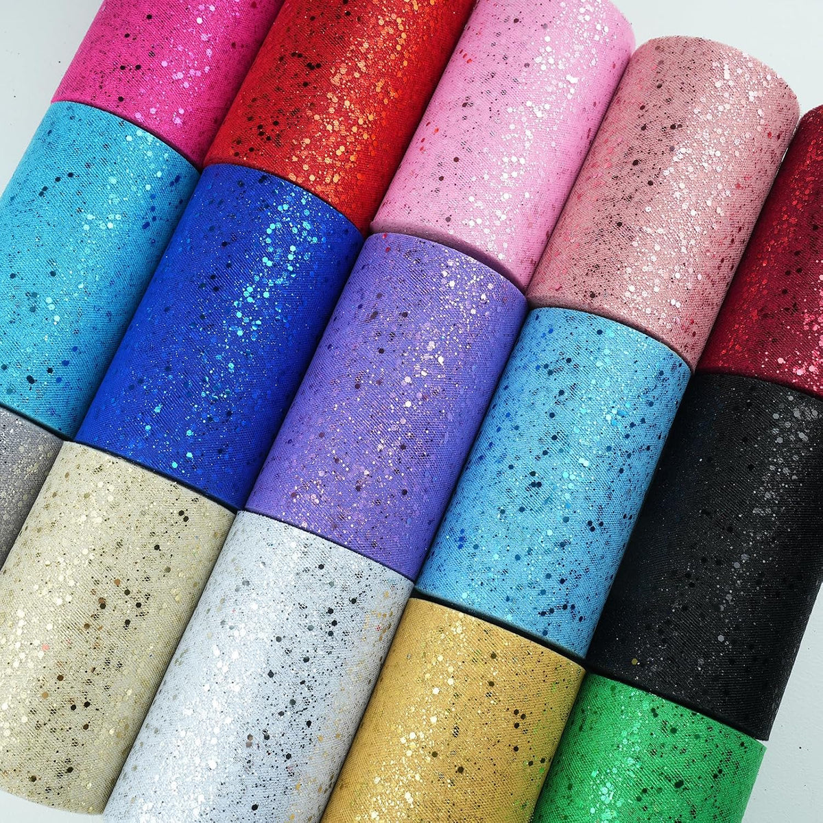 Miegecha glitter tulle roll lifestyle image for party decor
