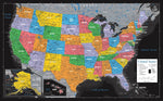Laminated United States Map Poster - US Map Wall Chart - Made in the USA [Yellow] - Image 10