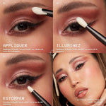NYX Ultimate shadow palette close up on pigment texture