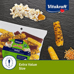 Microwaved fluffy popcorn treat made from Vitakraft Mini Pops small animal corn cob.