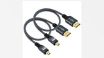 Twozoh premium imported dual cable pack packaging with detailed connection specifications.